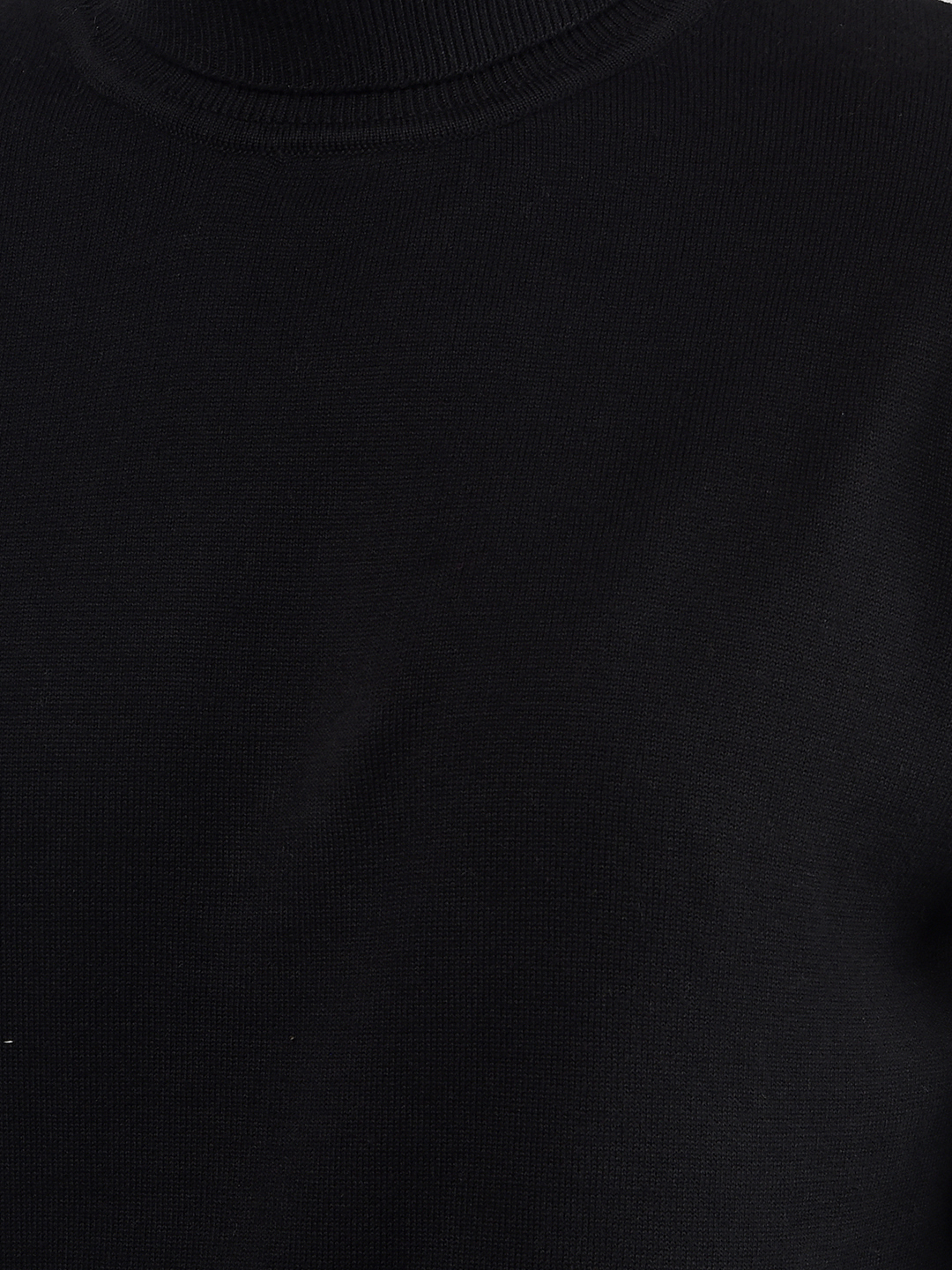 Numero Uno Men Solid Black Sweater